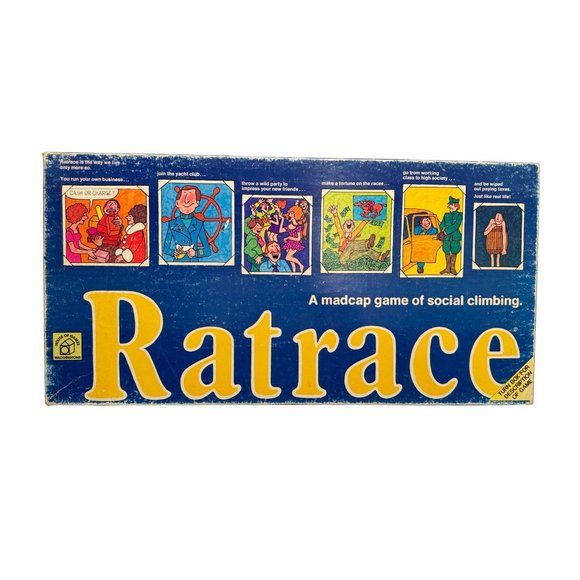 Vintage Ratrace Board Game House of Games Waddingtons 1970 Good Complete - Picture 1 of 9